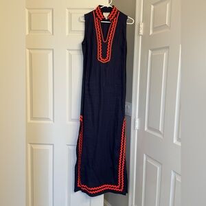 Sail to Sable Navy Maxi Dress